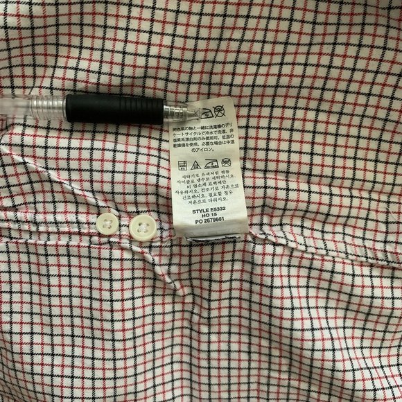 Pre-owned Men's J Crew tattersall plaid Flannel Size Small - Picture 9 of 9